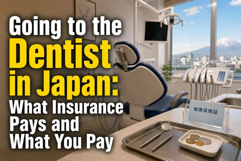 日本の歯科医院の診療台と受付に必要な持ち物。