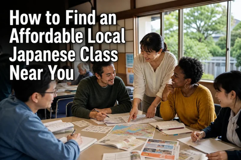 地域の日本語教室で学ぶ外国人住民と講師。